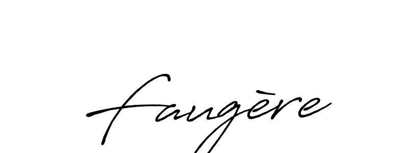 Design your own signature with our free online signature maker. With this signature software, you can create a handwritten (Antro_Vectra_Bolder) signature for name Faugère. Faugère signature style 7 images and pictures png