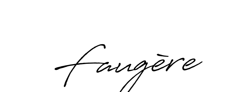 Design your own signature with our free online signature maker. With this signature software, you can create a handwritten (Antro_Vectra_Bolder) signature for name Faugère. Faugère signature style 7 images and pictures png