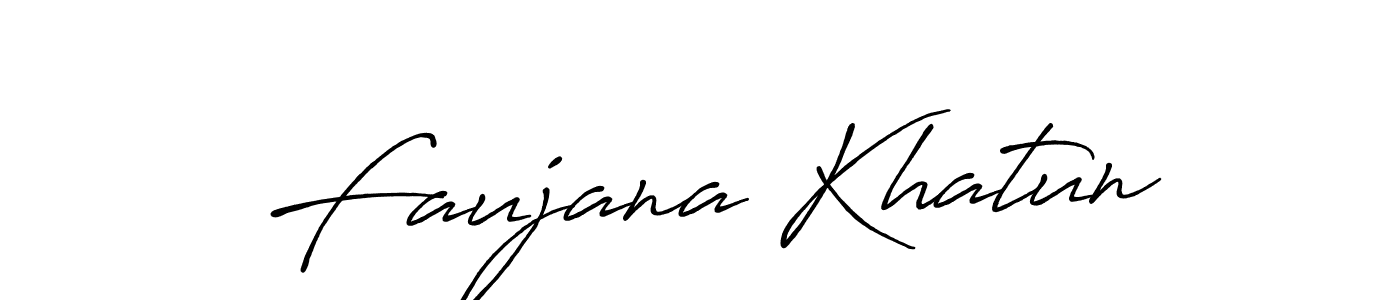 How to make Faujana Khatun signature? Antro_Vectra_Bolder is a professional autograph style. Create handwritten signature for Faujana Khatun name. Faujana Khatun signature style 7 images and pictures png