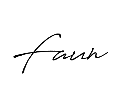 Make a beautiful signature design for name Faun. With this signature (Antro_Vectra_Bolder) style, you can create a handwritten signature for free. Faun signature style 7 images and pictures png