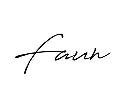 How to make Faun signature? Antro_Vectra_Bolder is a professional autograph style. Create handwritten signature for Faun name. Faun signature style 7 images and pictures png