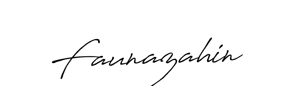 Design your own signature with our free online signature maker. With this signature software, you can create a handwritten (Antro_Vectra_Bolder) signature for name Faunazahin. Faunazahin signature style 7 images and pictures png