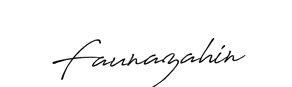 Faunazahin stylish signature style. Best Handwritten Sign (Antro_Vectra_Bolder) for my name. Handwritten Signature Collection Ideas for my name Faunazahin. Faunazahin signature style 7 images and pictures png