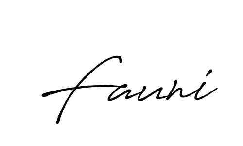 Fauni stylish signature style. Best Handwritten Sign (Antro_Vectra_Bolder) for my name. Handwritten Signature Collection Ideas for my name Fauni. Fauni signature style 7 images and pictures png
