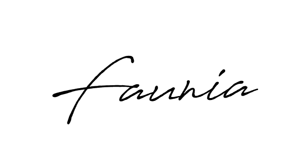 Make a beautiful signature design for name Faunia. Use this online signature maker to create a handwritten signature for free. Faunia signature style 7 images and pictures png