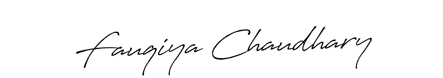 Also You can easily find your signature by using the search form. We will create Fauqiya Chaudhary name handwritten signature images for you free of cost using Antro_Vectra_Bolder sign style. Fauqiya Chaudhary signature style 7 images and pictures png