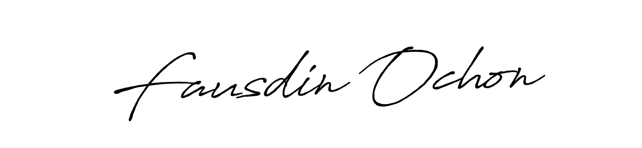 Fausdin Ochon stylish signature style. Best Handwritten Sign (Antro_Vectra_Bolder) for my name. Handwritten Signature Collection Ideas for my name Fausdin Ochon. Fausdin Ochon signature style 7 images and pictures png