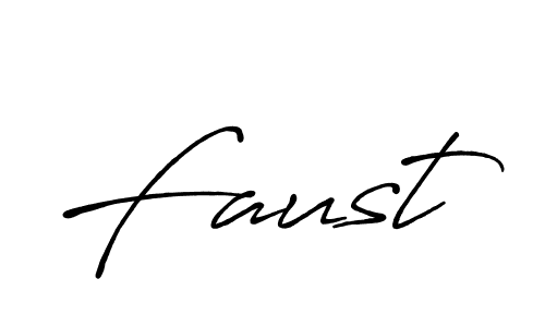 Design your own signature with our free online signature maker. With this signature software, you can create a handwritten (Antro_Vectra_Bolder) signature for name Faust. Faust signature style 7 images and pictures png