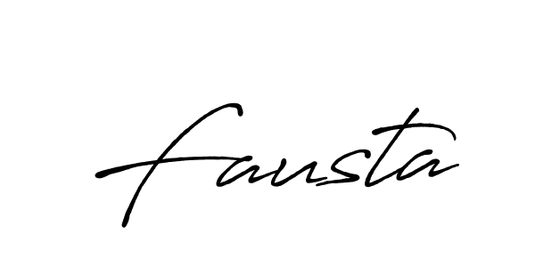 Best and Professional Signature Style for Fausta. Antro_Vectra_Bolder Best Signature Style Collection. Fausta signature style 7 images and pictures png