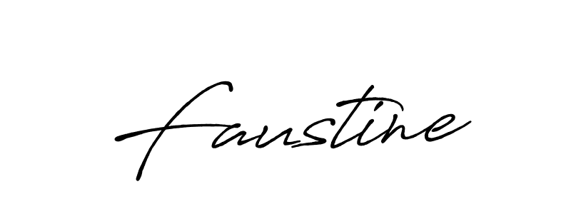 if you are searching for the best signature style for your name Faustine. so please give up your signature search. here we have designed multiple signature styles  using Antro_Vectra_Bolder. Faustine signature style 7 images and pictures png