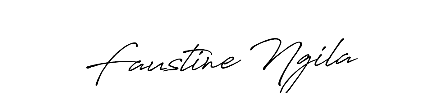 Make a beautiful signature design for name Faustine Ngila. Use this online signature maker to create a handwritten signature for free. Faustine Ngila signature style 7 images and pictures png