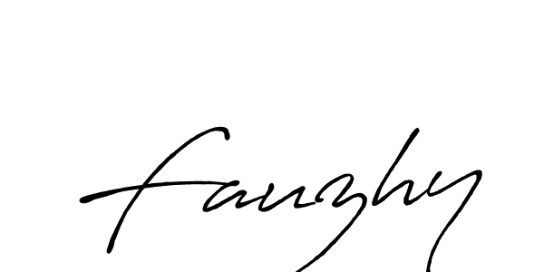 It looks lik you need a new signature style for name Fauzhy. Design unique handwritten (Antro_Vectra_Bolder) signature with our free signature maker in just a few clicks. Fauzhy signature style 7 images and pictures png