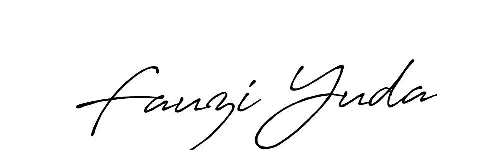 Fauzi Yuda stylish signature style. Best Handwritten Sign (Antro_Vectra_Bolder) for my name. Handwritten Signature Collection Ideas for my name Fauzi Yuda. Fauzi Yuda signature style 7 images and pictures png