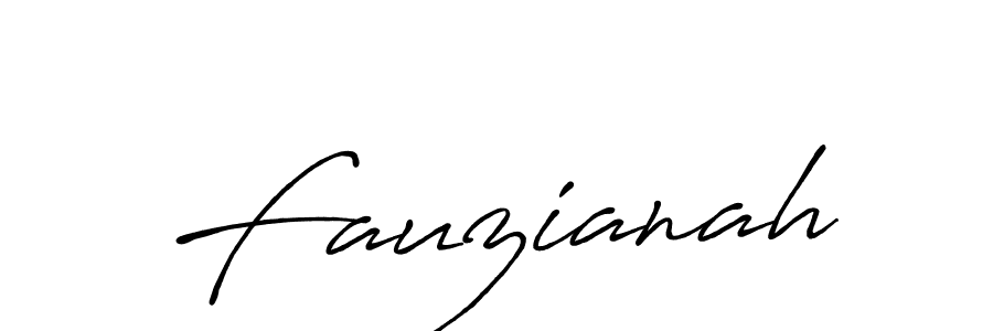 You should practise on your own different ways (Antro_Vectra_Bolder) to write your name (Fauzianah) in signature. don't let someone else do it for you. Fauzianah signature style 7 images and pictures png