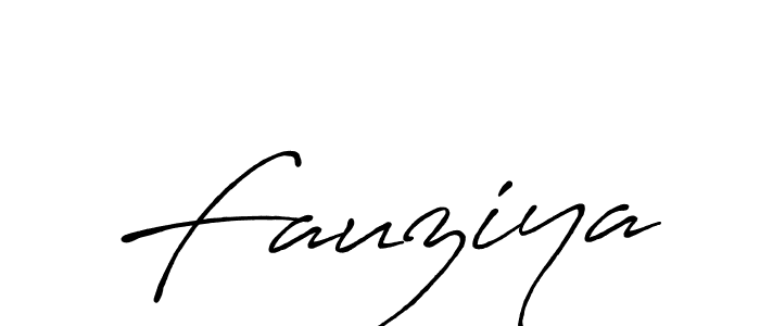 Fauziya stylish signature style. Best Handwritten Sign (Antro_Vectra_Bolder) for my name. Handwritten Signature Collection Ideas for my name Fauziya. Fauziya signature style 7 images and pictures png