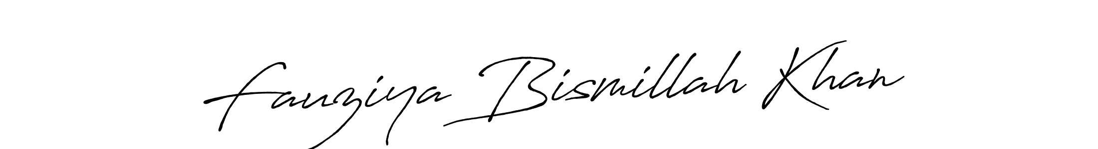 Also we have Fauziya Bismillah Khan name is the best signature style. Create professional handwritten signature collection using Antro_Vectra_Bolder autograph style. Fauziya Bismillah Khan signature style 7 images and pictures png