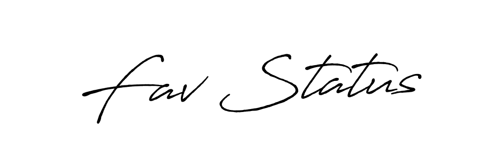 Use a signature maker to create a handwritten signature online. With this signature software, you can design (Antro_Vectra_Bolder) your own signature for name Fav Status. Fav Status signature style 7 images and pictures png