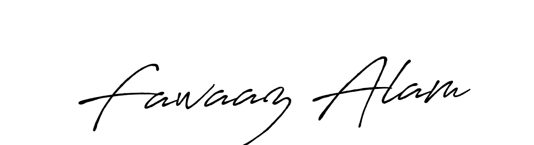Also we have Fawaaz Alam name is the best signature style. Create professional handwritten signature collection using Antro_Vectra_Bolder autograph style. Fawaaz Alam signature style 7 images and pictures png