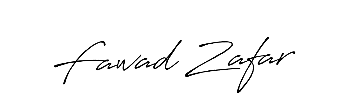 How to make Fawad Zafar name signature. Use Antro_Vectra_Bolder style for creating short signs online. This is the latest handwritten sign. Fawad Zafar signature style 7 images and pictures png