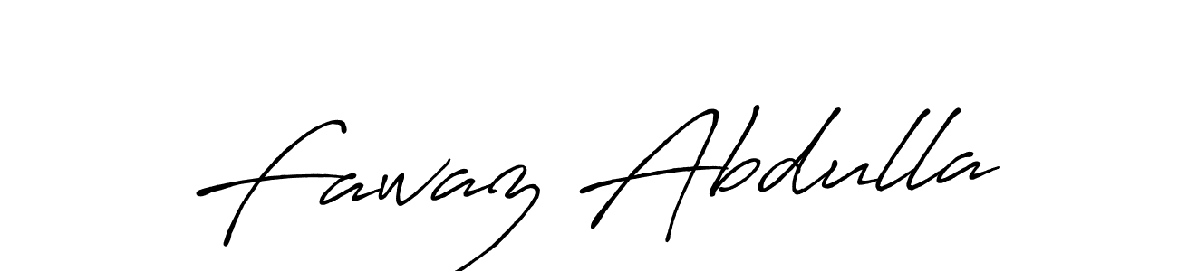Use a signature maker to create a handwritten signature online. With this signature software, you can design (Antro_Vectra_Bolder) your own signature for name Fawaz Abdulla. Fawaz Abdulla signature style 7 images and pictures png
