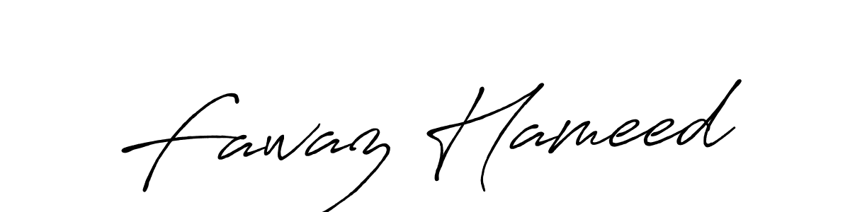 It looks lik you need a new signature style for name Fawaz Hameed. Design unique handwritten (Antro_Vectra_Bolder) signature with our free signature maker in just a few clicks. Fawaz Hameed signature style 7 images and pictures png