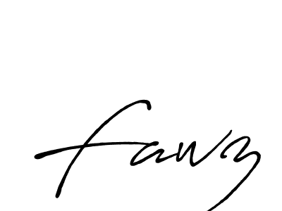 Make a beautiful signature design for name Fawz. Use this online signature maker to create a handwritten signature for free. Fawz signature style 7 images and pictures png