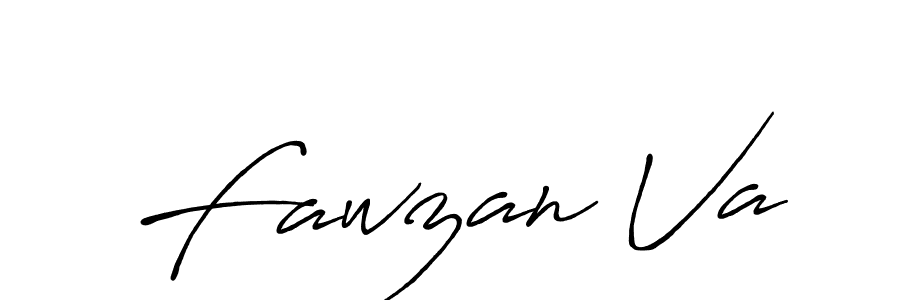 It looks lik you need a new signature style for name Fawzan Va. Design unique handwritten (Antro_Vectra_Bolder) signature with our free signature maker in just a few clicks. Fawzan Va signature style 7 images and pictures png