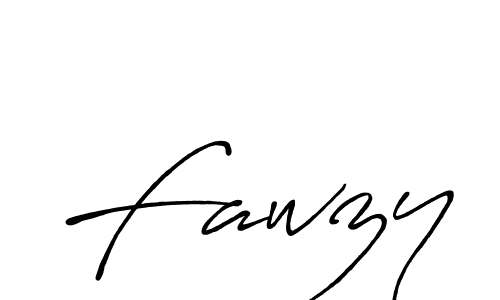 How to make Fawzy signature? Antro_Vectra_Bolder is a professional autograph style. Create handwritten signature for Fawzy name. Fawzy signature style 7 images and pictures png