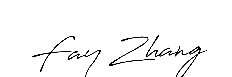 How to make Fay Zhang signature? Antro_Vectra_Bolder is a professional autograph style. Create handwritten signature for Fay Zhang name. Fay Zhang signature style 7 images and pictures png