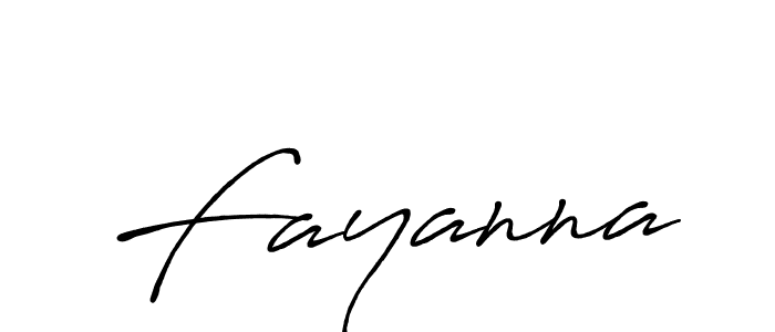 Design your own signature with our free online signature maker. With this signature software, you can create a handwritten (Antro_Vectra_Bolder) signature for name Fayanna. Fayanna signature style 7 images and pictures png