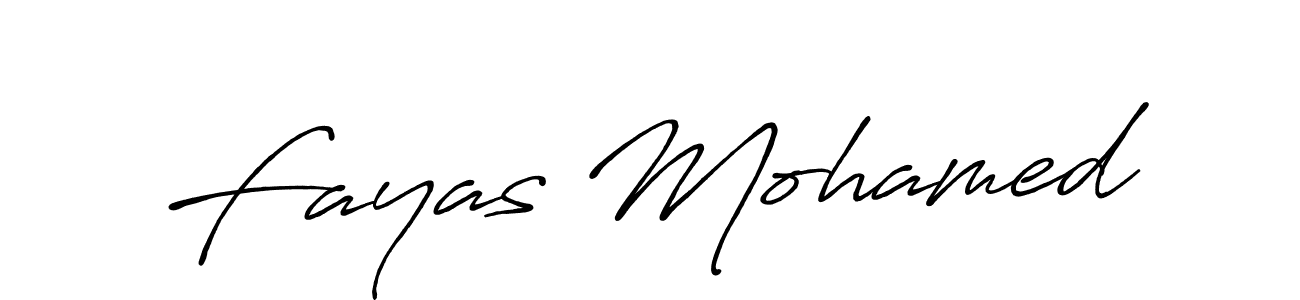 Use a signature maker to create a handwritten signature online. With this signature software, you can design (Antro_Vectra_Bolder) your own signature for name Fayas Mohamed. Fayas Mohamed signature style 7 images and pictures png