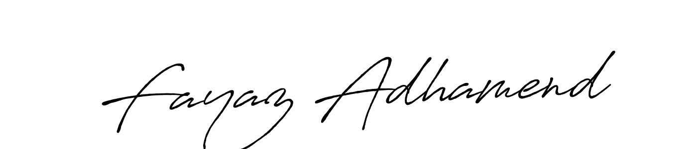 Make a beautiful signature design for name Fayaz Adhamend. With this signature (Antro_Vectra_Bolder) style, you can create a handwritten signature for free. Fayaz Adhamend signature style 7 images and pictures png