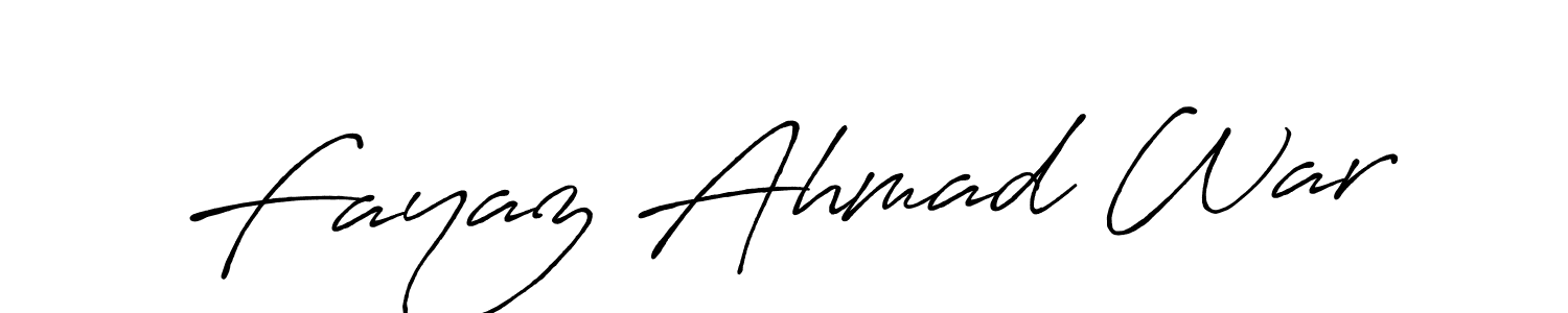 Fayaz Ahmad War stylish signature style. Best Handwritten Sign (Antro_Vectra_Bolder) for my name. Handwritten Signature Collection Ideas for my name Fayaz Ahmad War. Fayaz Ahmad War signature style 7 images and pictures png