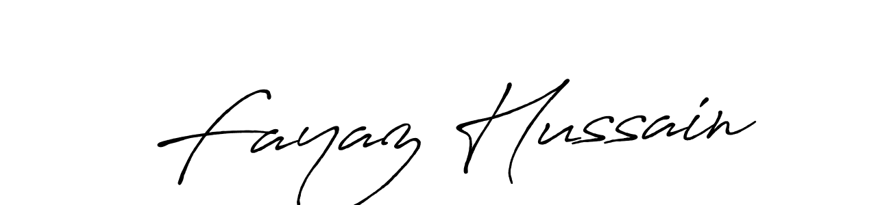 Create a beautiful signature design for name Fayaz Hussain. With this signature (Antro_Vectra_Bolder) fonts, you can make a handwritten signature for free. Fayaz Hussain signature style 7 images and pictures png