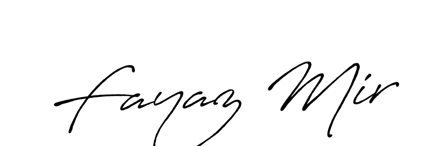 Fayaz Mir stylish signature style. Best Handwritten Sign (Antro_Vectra_Bolder) for my name. Handwritten Signature Collection Ideas for my name Fayaz Mir. Fayaz Mir signature style 7 images and pictures png