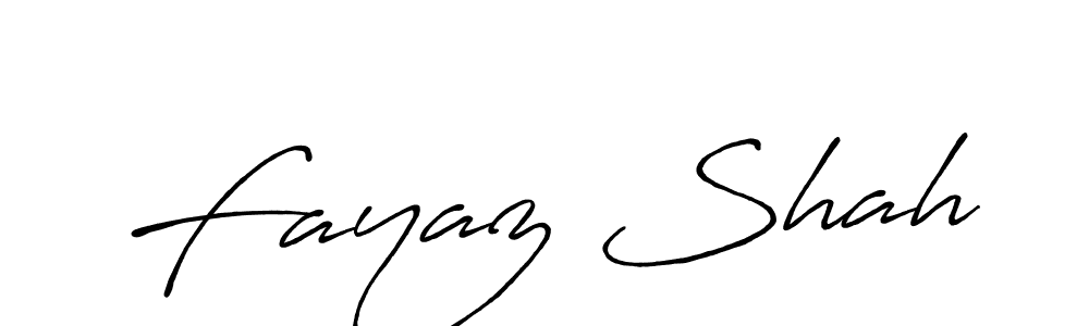 How to make Fayaz Shah name signature. Use Antro_Vectra_Bolder style for creating short signs online. This is the latest handwritten sign. Fayaz Shah signature style 7 images and pictures png