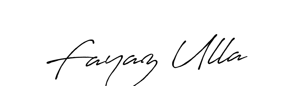 Make a beautiful signature design for name Fayaz Ulla. With this signature (Antro_Vectra_Bolder) style, you can create a handwritten signature for free. Fayaz Ulla signature style 7 images and pictures png