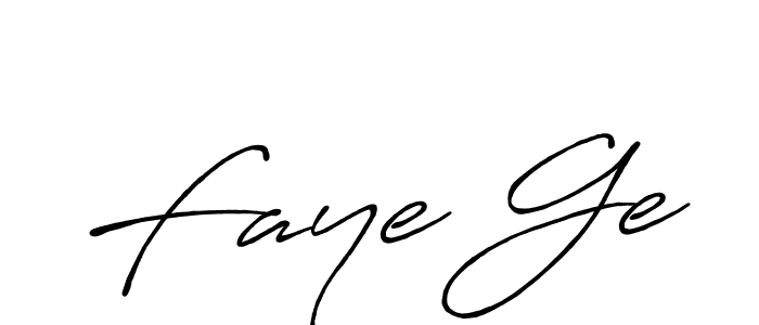 Design your own signature with our free online signature maker. With this signature software, you can create a handwritten (Antro_Vectra_Bolder) signature for name Faye Ge. Faye Ge signature style 7 images and pictures png