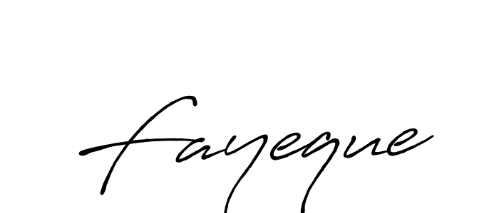 How to make Fayeque signature? Antro_Vectra_Bolder is a professional autograph style. Create handwritten signature for Fayeque name. Fayeque signature style 7 images and pictures png