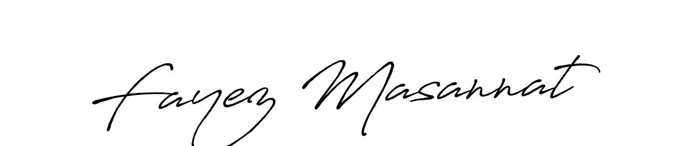 Also we have Fayez Masannat name is the best signature style. Create professional handwritten signature collection using Antro_Vectra_Bolder autograph style. Fayez Masannat signature style 7 images and pictures png