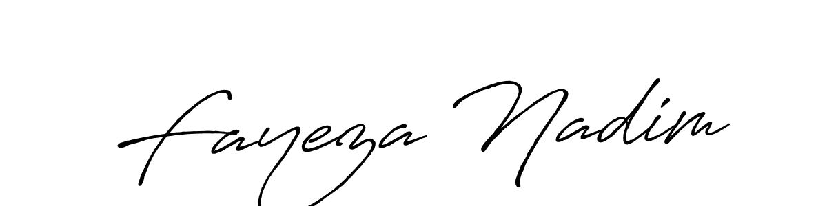 Make a beautiful signature design for name Fayeza Nadim. Use this online signature maker to create a handwritten signature for free. Fayeza Nadim signature style 7 images and pictures png