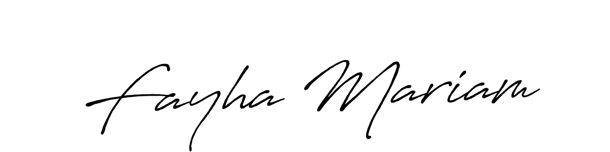 You should practise on your own different ways (Antro_Vectra_Bolder) to write your name (Fayha Mariam) in signature. don't let someone else do it for you. Fayha Mariam signature style 7 images and pictures png