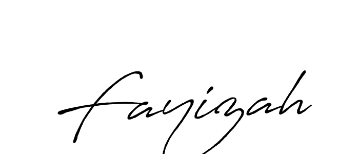 How to make Fayizah name signature. Use Antro_Vectra_Bolder style for creating short signs online. This is the latest handwritten sign. Fayizah signature style 7 images and pictures png