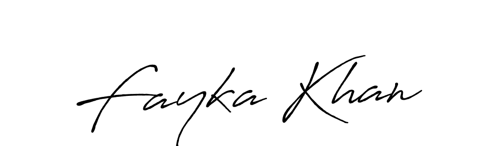 Use a signature maker to create a handwritten signature online. With this signature software, you can design (Antro_Vectra_Bolder) your own signature for name Fayka Khan. Fayka Khan signature style 7 images and pictures png