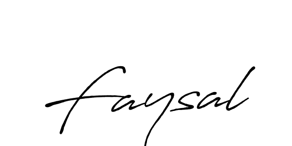 How to make Faysal signature? Antro_Vectra_Bolder is a professional autograph style. Create handwritten signature for Faysal name. Faysal signature style 7 images and pictures png