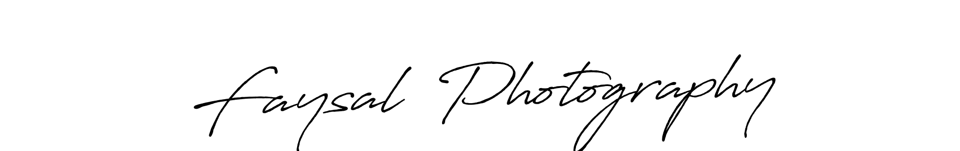 Design your own signature with our free online signature maker. With this signature software, you can create a handwritten (Antro_Vectra_Bolder) signature for name Faysal  Photography. Faysal  Photography signature style 7 images and pictures png