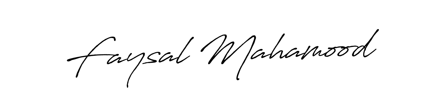 It looks lik you need a new signature style for name Faysal Mahamood. Design unique handwritten (Antro_Vectra_Bolder) signature with our free signature maker in just a few clicks. Faysal Mahamood signature style 7 images and pictures png