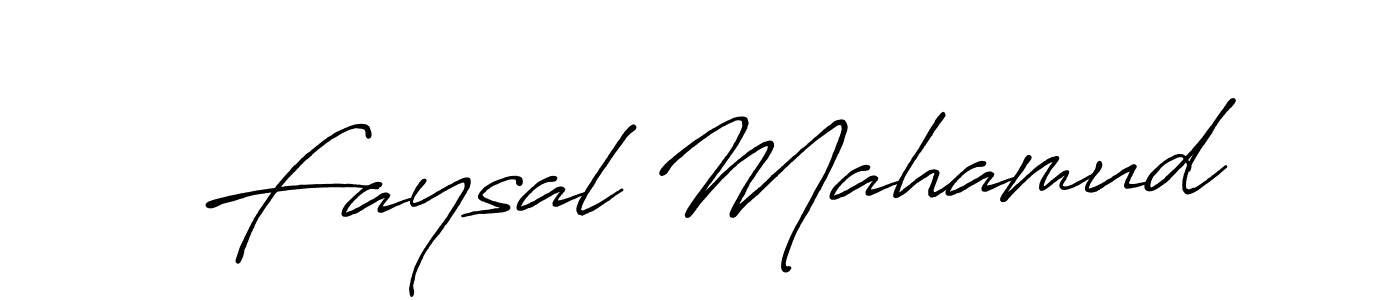Make a short Faysal Mahamud signature style. Manage your documents anywhere anytime using Antro_Vectra_Bolder. Create and add eSignatures, submit forms, share and send files easily. Faysal Mahamud signature style 7 images and pictures png