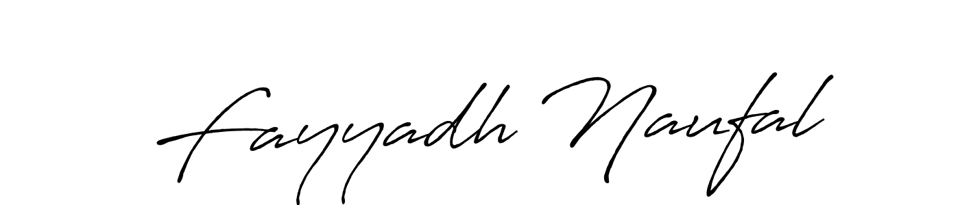 Design your own signature with our free online signature maker. With this signature software, you can create a handwritten (Antro_Vectra_Bolder) signature for name Fayyadh Naufal. Fayyadh Naufal signature style 7 images and pictures png