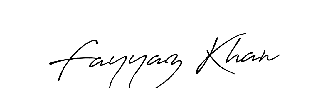 Make a beautiful signature design for name Fayyaz Khan. With this signature (Antro_Vectra_Bolder) style, you can create a handwritten signature for free. Fayyaz Khan signature style 7 images and pictures png